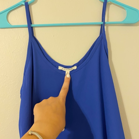 3for$20 royal blue flowy tank - Picture 2 of 5
